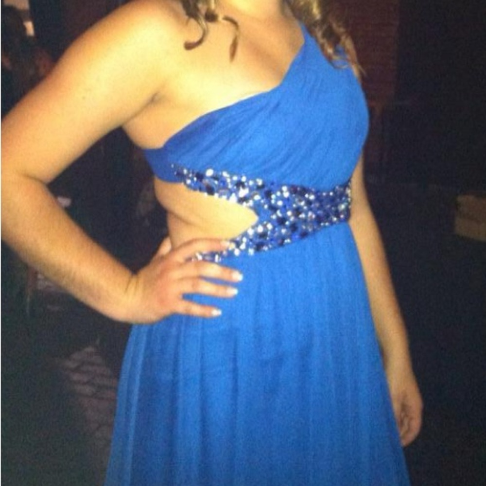 Blue homecoming dress
